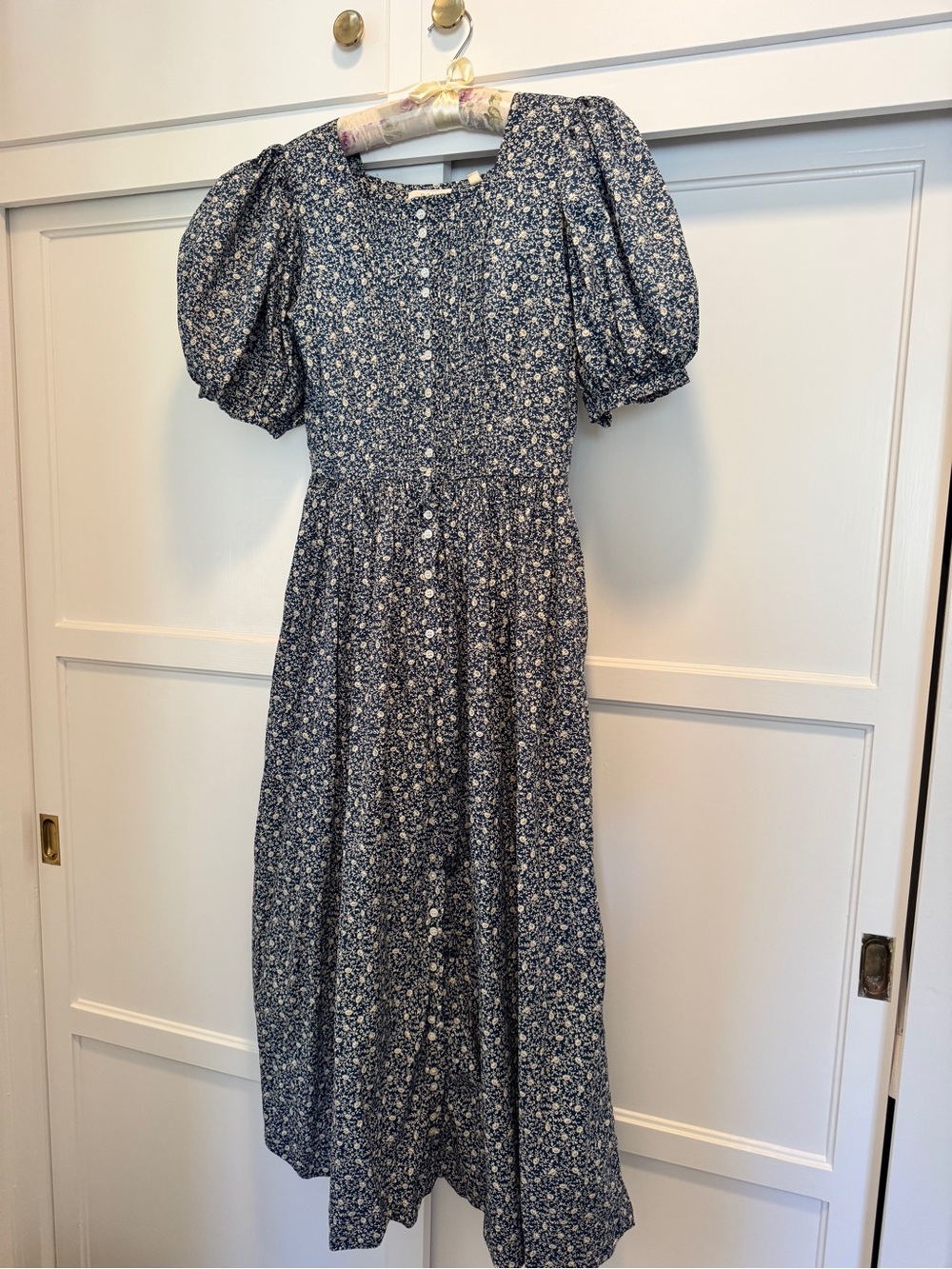 Doen Asheville Dress in Blue Cottage Daisy - size small - Picture 2 of 7